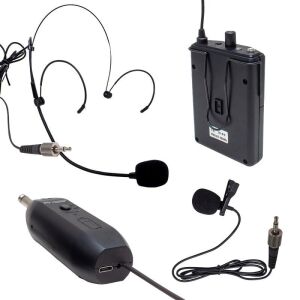Magicvoice Mv-19599 UHF Kablosuz Enstrüman Uyumlu Jack Girişli İkili Mikrofon Set