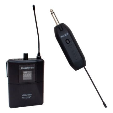 Magicvoice Mv-19601 UHF Kablosuz Enstrüman Uyumlu Bluetooth Jak Girişli İkili Mikrofon Set