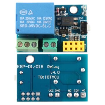 ESP-01 ESP-01S Röle Modülü 5V WiFi Akıllı Ev Otomasyonu Kontrol Kartı v4.0