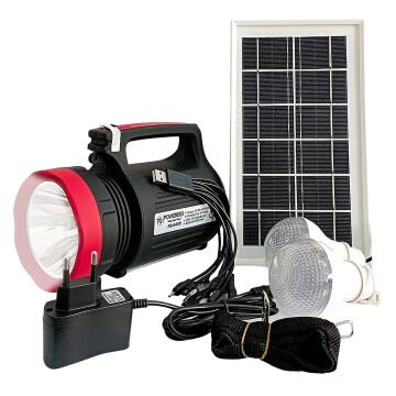 Powermaster 10 Watt 22 Smd Ledli Solar Panelli 3 Ampullü Usb-Mp3-Radyo Destekli Solar Fener YJ-1908TSYK
