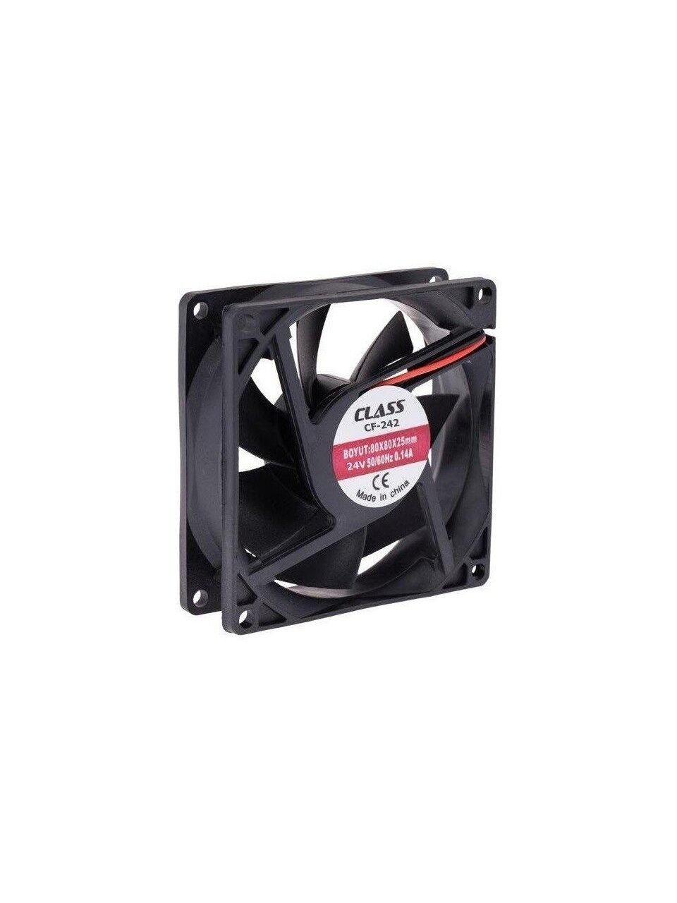 Class CF-242 - 80X80X25 DC 24V  Aksiyel Fan