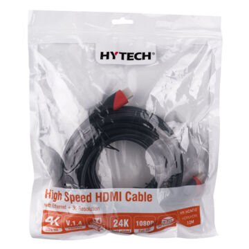Hytech HY-HDM10 HDMI TO HDMI 10 Metre Altın Uçlu 24K 1.4V 3D Kablosu