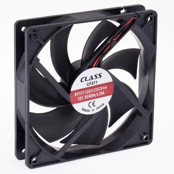 Class CF-271 - 120x120x25 DC 12V Aksiyel Fan (5 Adet Gönderilecektir)