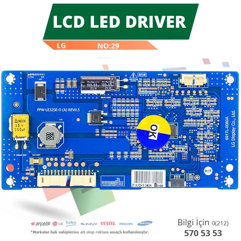 LCD LED DRİVER LG (6917L-0080A,PPW-LE32SE-O(A) REV0.5) (LC420EUN SE M1) (NO:29)