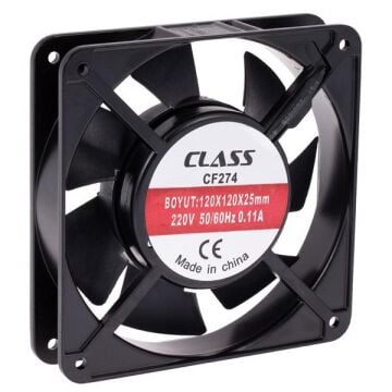 Class CF-274 - 120x120x25 AC 220V  Aksiyel Fan (5 Adet Gönderilecektir
