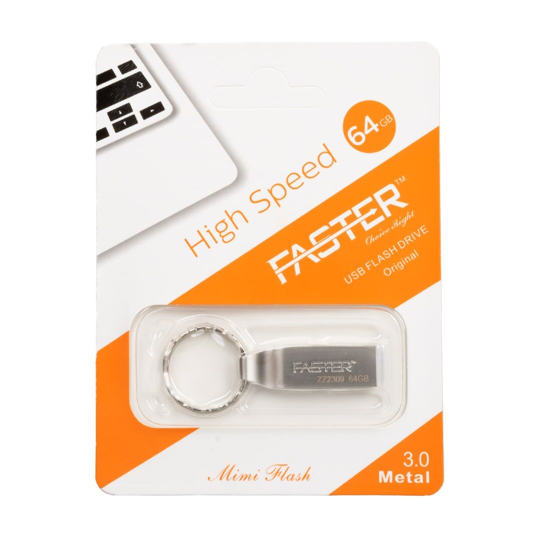 Faster 64 Gb Metal USB Flash Bellek