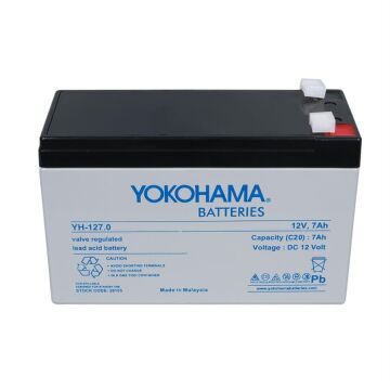 Yokohama YH-127.0 12 Volt 7 Amper Akü (150x65x90 mm)