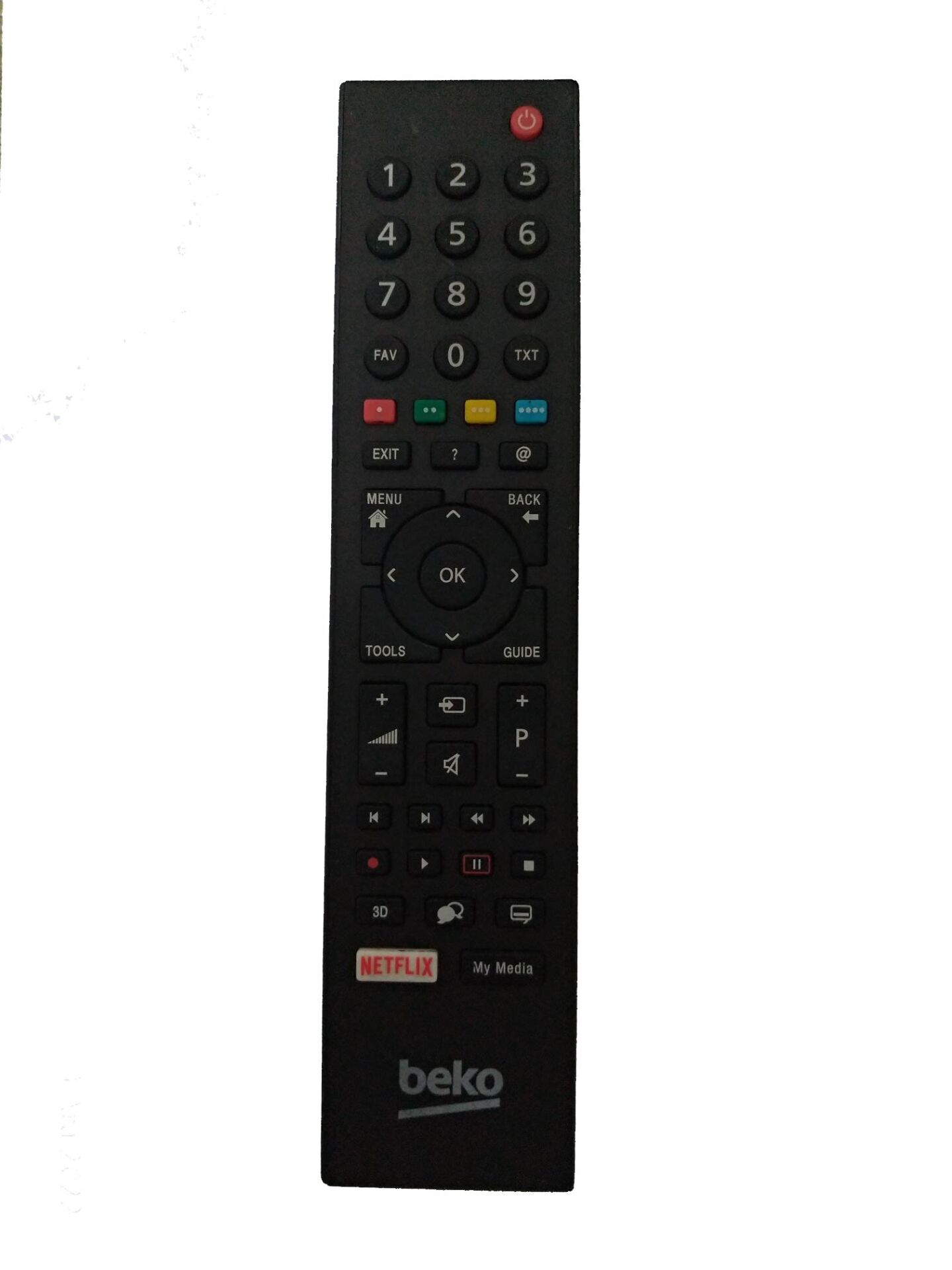 Arçelik Beko Grundig Orjinal Lcd Tv Kumandası Netflix Tuşlu