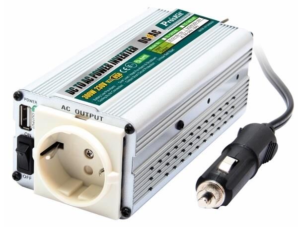 Proskit TE-1203UB Güç İnverter Mod 12V 300W + Usb İnvertör