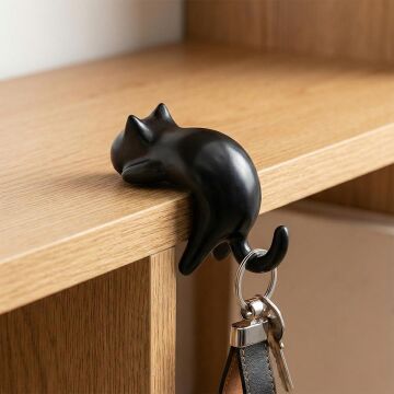 Sunup SN-29184 Kedi Figürlü Yapışkanlı Köşe Askılık