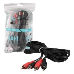2 RCA + 2 RCA KABLO 5 METRE (5'Lİ PAKET)