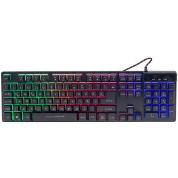 Hello HL-18744 Usb Kablolu Metal Kasa Mekanik Hisli RGB Işıklı Oyuncu Gaming Klavye