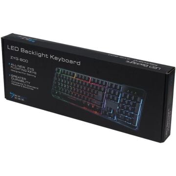 Hello HL-18744 Usb Kablolu Metal Kasa Mekanik Hisli RGB Işıklı Oyuncu Gaming Klavye