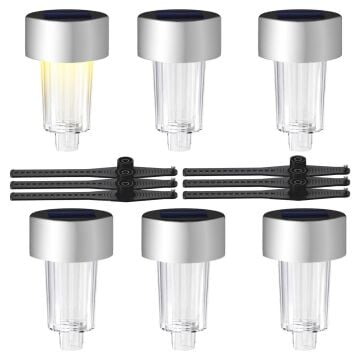 Powermaster PM-26961 Metal Gövdeli Dc 5v Gün Işığı Solar Balkon-Havuz-Bahçe Lambası (6'lı Paket)