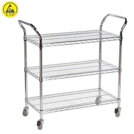 Antistatik ESD 3 Raflı Taşıma Arabası MX-B0401