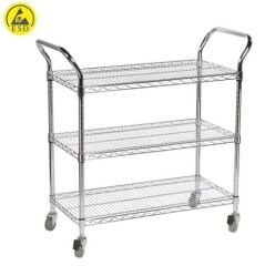 Antistatik ESD 3 Raflı Taşıma Arabası MX-B0401