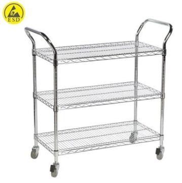 Antistatik ESD 3 Raflı Taşıma Arabası MX-B0401