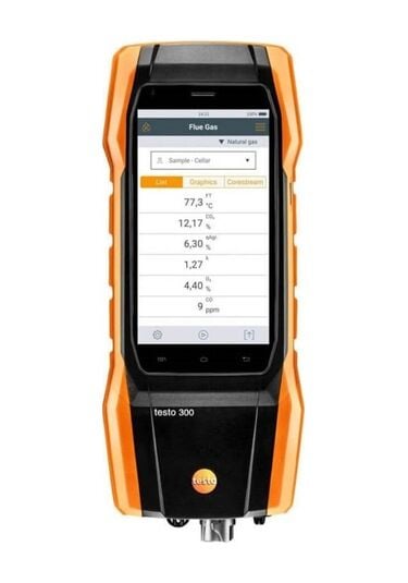 Testo 300 Baca Gaz Analiz Cihazı (Akıllı Dokunmatik Ekran)