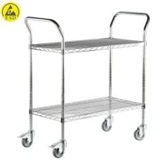 Antistatik ESD 2 Raflı Taşıma Arabası MX-B0402