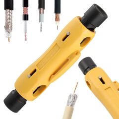 PowerMaster HT-323 RG59-6-7-11 Koaksiyel Ayarlanabilir Kamera Anten Cat Kablo Soyucu