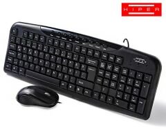 HIPER KM-4000/M-350 USB MULTIMEDYA KABLOLU KLAVYE+MOUSE SET SİYAH