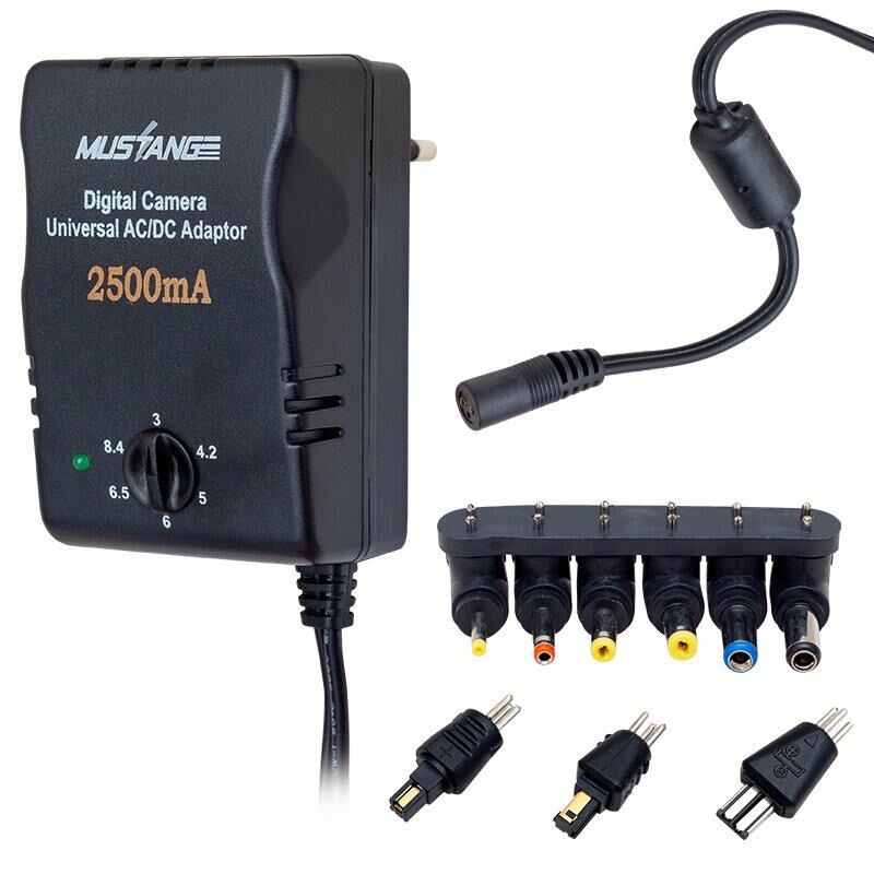 MUSTANG MS2500D 3 VOLT - 8.4 VOLT 2500 MA ÇOK UÇLU AYARLI KADEMELİ ADAPTÖR