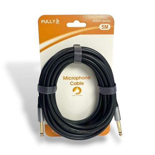 6.3 6.3 SİYAH 5MT Mikrofon Kablosu