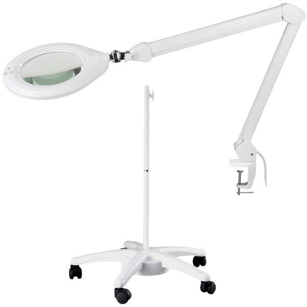 Luma Geniş Mercekli Ayaklı Büyüteç | Ayarlanabilir Led Işığı