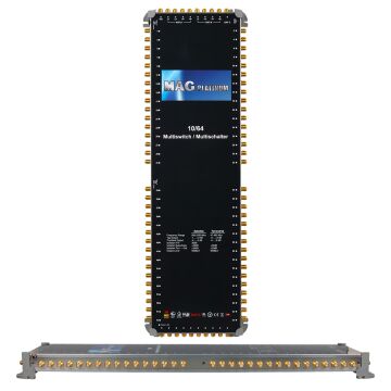 MAG Platinum MP 10/64 Multiswitch - 10 Giriş 64 Çıkışlı Merkezi Uydu Santrali Hybrid 4K ve 3D Destekli