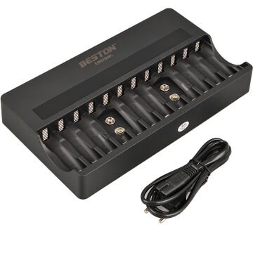 Beston C9028WL AA/AAA/9V/C Boy/D Boy/Lion Hızlı Pil Şarj Cihazı