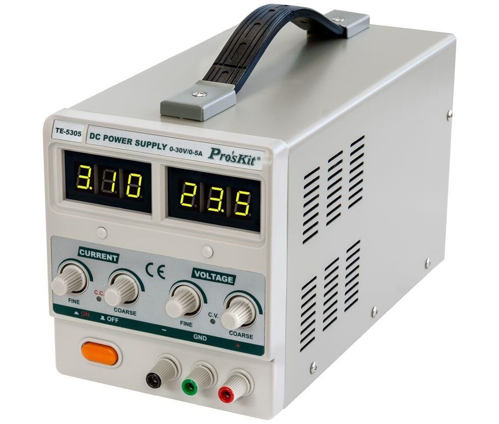 Proskit TE-5305B DC Güç Kaynağı (Dc 0-30V, 0-5A) Tek Kanal