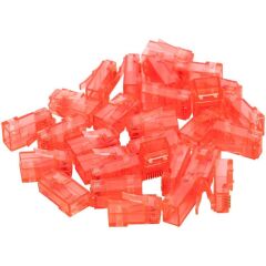 Powermaster PM-22701 RJ45 RJ45 CAT6 8P/8C Kırmızı Soket (100'lü Paket)