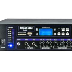 Dexun D-400 500 W USB-SD-BT 4-16 Ohm 6 Bölgeli 2 Mik. 3 Aux Giriş Trafolu Mixer Anfi