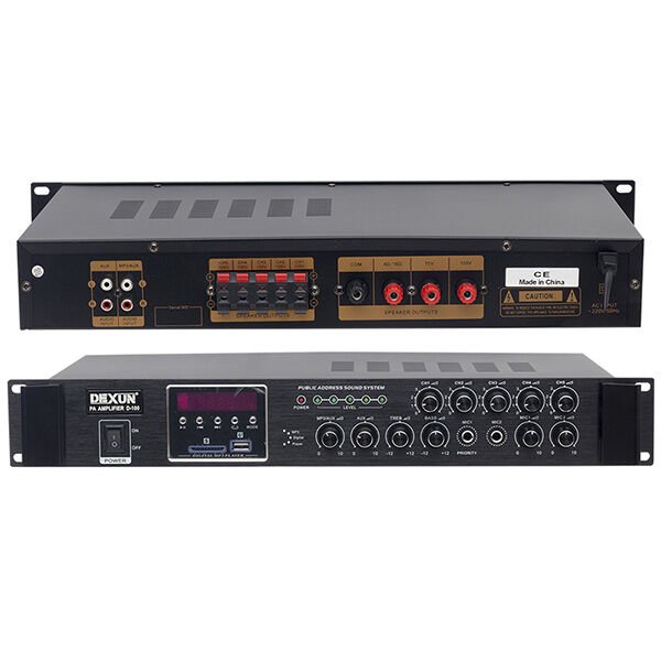 Dexun D-100 60W USB-SD Girişli 100V Hat Trafolu Anfi