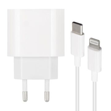 Weko WK-21443 PD-C 20 Watt Telefon Şarj Adaptörü + Type-C To Lightning Kablo