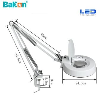 Bakon BK500C LED 8X  Akrobat Büyüteç