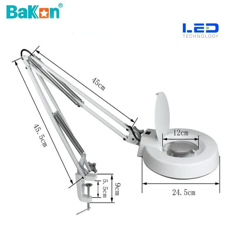Bakon BK500C LED 3X Akrobat Büyüteç