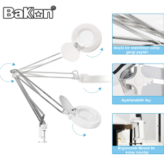 Bakon BK500C LED 5X Akrobat Büyüteç