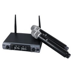 Westa WM-202H 1 Alıcı + 2 El (Lavalier) Kablosuz Uhf Mikrofon Seti