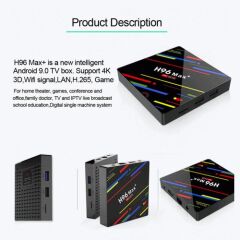 H96 Max+ Mini Androıd Tv Box Android 4K UHD 3D