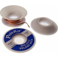 Proskit 8Pk-031C 2.50MM Lehim Sökme Fitili 1.5MT (10 lu Paket)