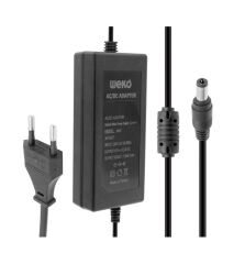 Weko 12 Volt - 5 Amper Plastik Kasa Masaüstü Adaptör 5.5*2.5 Uçlu