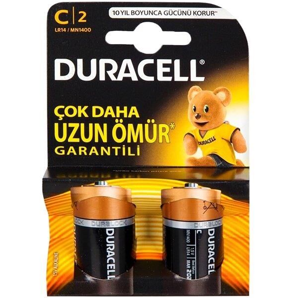 Duracell LR14/MN1400 C Orta Boy Pil (2'li Paket)