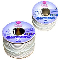 Mag RG6/U4 Bakır İthal 100 Metre Anten Kablosu