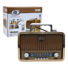 EVERTON RT-859BT USB/SD/FM/BLUETOOTH DESTEKLİ KUMANDALI NOSTALJİK RADYO