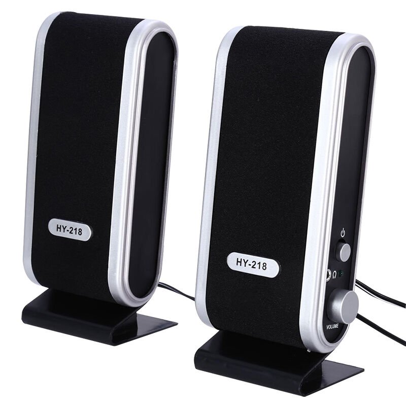 MagicVoice HY-218 1+1 USB İnce Tasarım Siyah Hoparlör - Speaker