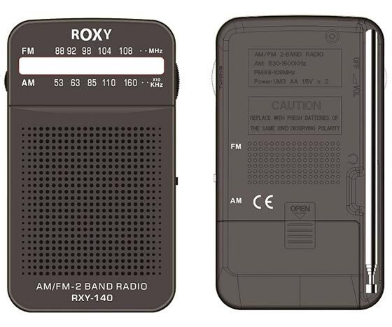 Roxy RXY-140FM Cep Tipi Pilli Mini Analog FM Radyo