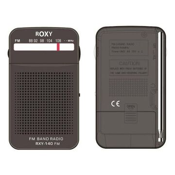 Roxy RXY-140FM Cep Tipi Pilli Mini Analog FM Radyo