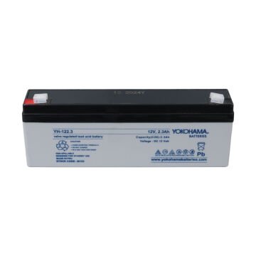 Yokohama YH-122.3 12 Volt - 2.3 Amper Yatık Uzun Akü (176x61x33 mm)