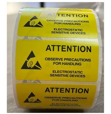 ESD Rulo Yapışkanlı Etiket Sticker BD-L023